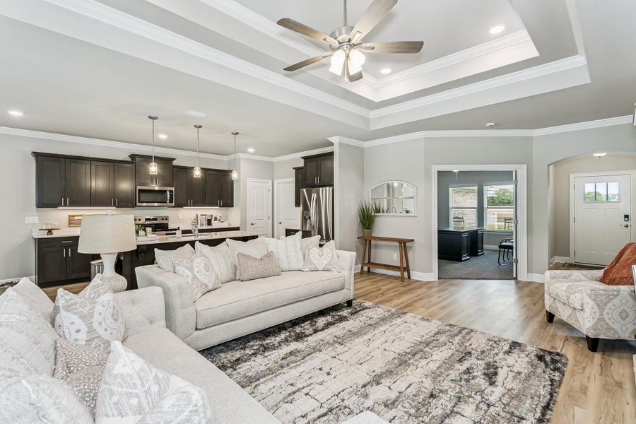 Furnished interior view inside a new home in Walther Reserve, Milton (Image 9).