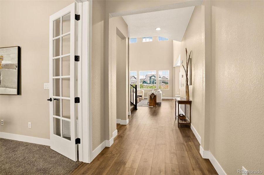 View from the front entry View from the front entry