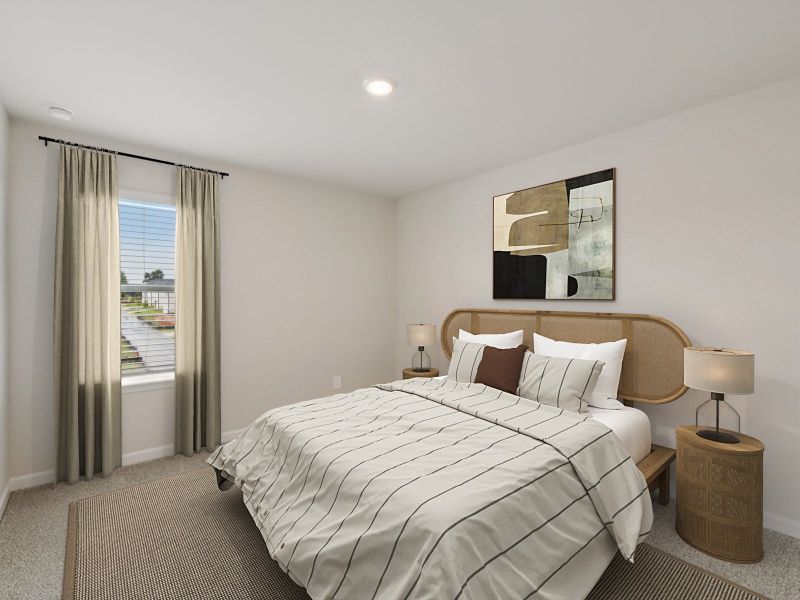 Furnished interior view inside a new home in Marshburn Landing - Bungalow Series, Wendell (Image 12).