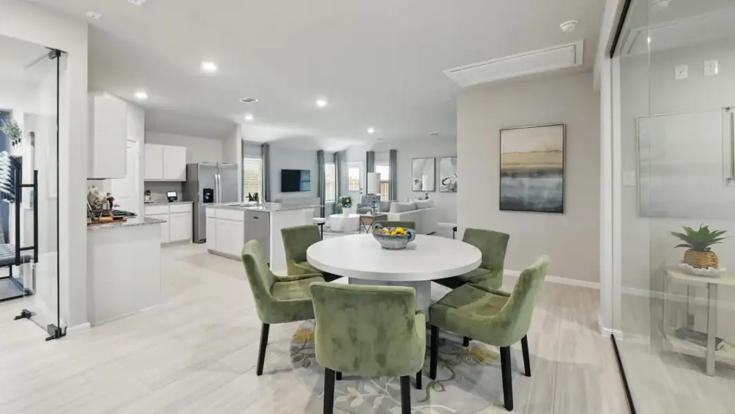 Furnished interior view inside a new home in Valley Brook, Fort Worth (Image 9).