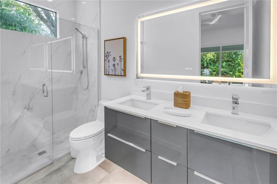 Furnished interior view inside a new home in , Sarasota (Image 56).