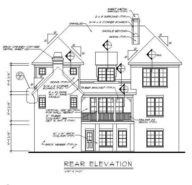 Exterior rendering of this home design in , Snellville, GA (Image 6).