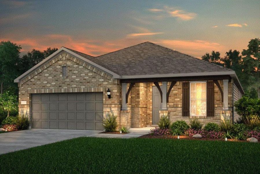 Pulte Homes, Mainstay elevation LS203, rendering