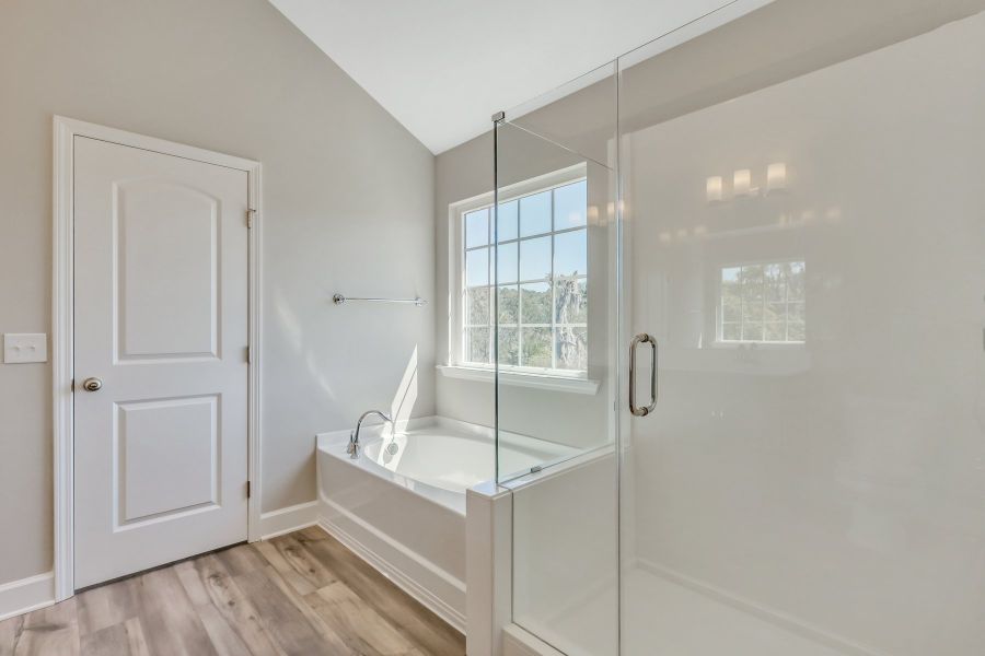 Daufuskie Owner's Bathroom Tub & Glass Shower Enclosure