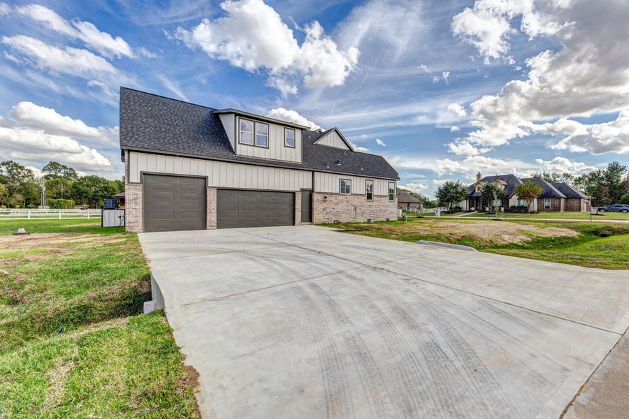 Exterior details and patio area of a home in , Cypress (Image 27).