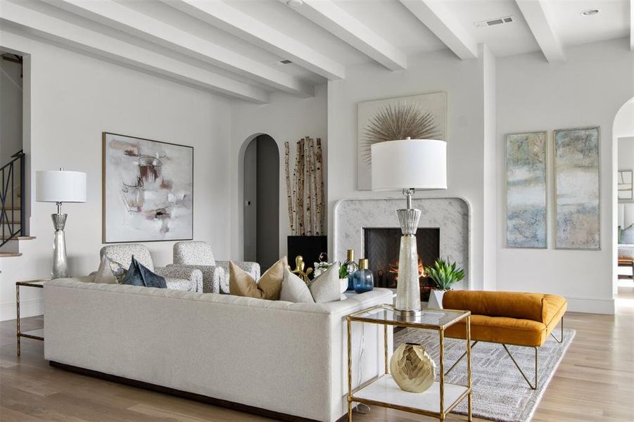 Furnished interior view inside a new home in , Dallas (Image 10). Furnished interior view inside a new home in , Dallas (Image 10).