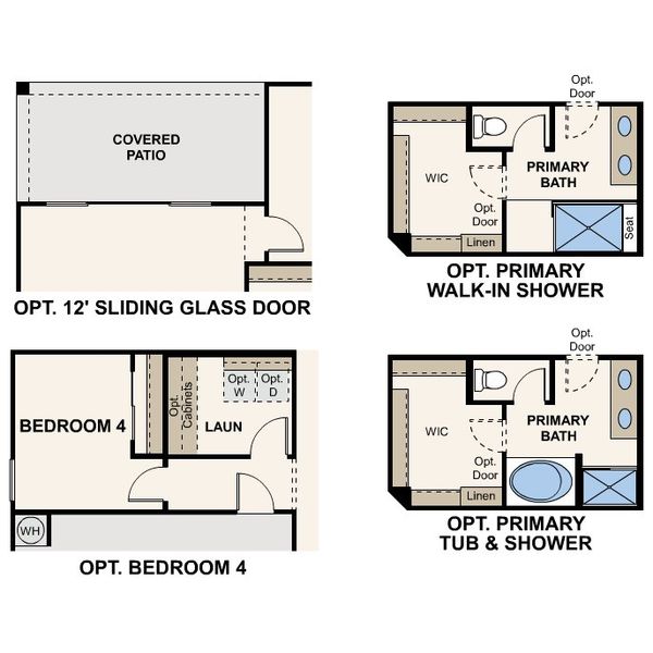 2D floor plan layout for the Heron by Century Communities in Sanctuary at Mission Ranch, Casa Grande, AZ (Image 5).