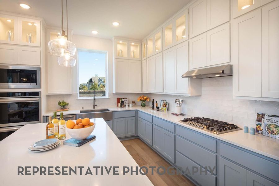 Furnished interior view inside a new home in Bridgeland Central, Cypress (Image 11).