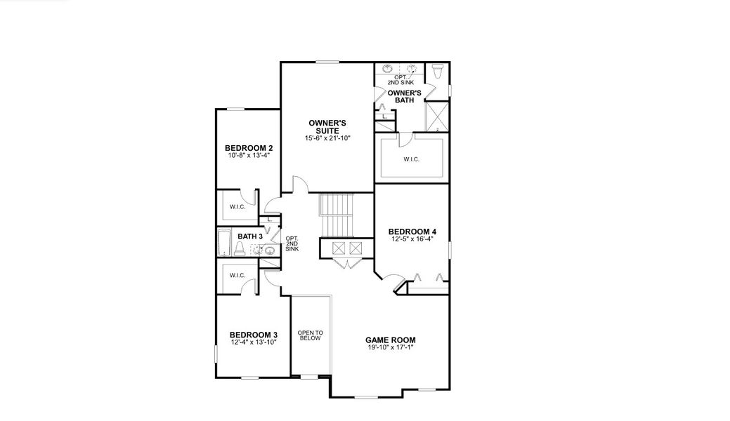 2D floor plan layout of this home in Fox Branch, Lakeland, FL (Image 3). 2D floor plan layout of this home in Fox Branch, Lakeland, FL (Image 3).