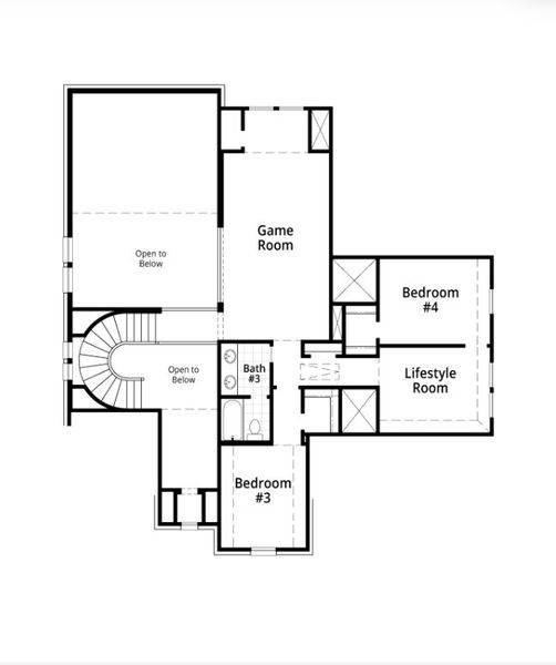 2D floor plan layout for the Leyland by Highland Homes in Meraki: 70ft. lots, Forney, TX (Image 30). 2D floor plan layout for the Leyland by Highland Homes in Meraki: 70ft. lots, Forney, TX (Image 30).