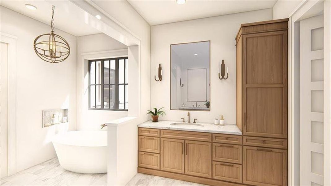 Furnished interior view inside a new home in , Woodstock (Image 6).