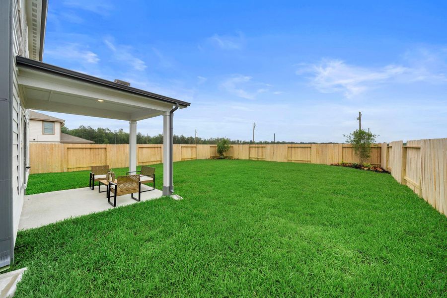 Exterior details and patio area of a home in Hill and Dale Ranch, Splendora (Image 30). Exterior details and patio area of a home in Hill and Dale Ranch, Splendora (Image 30).