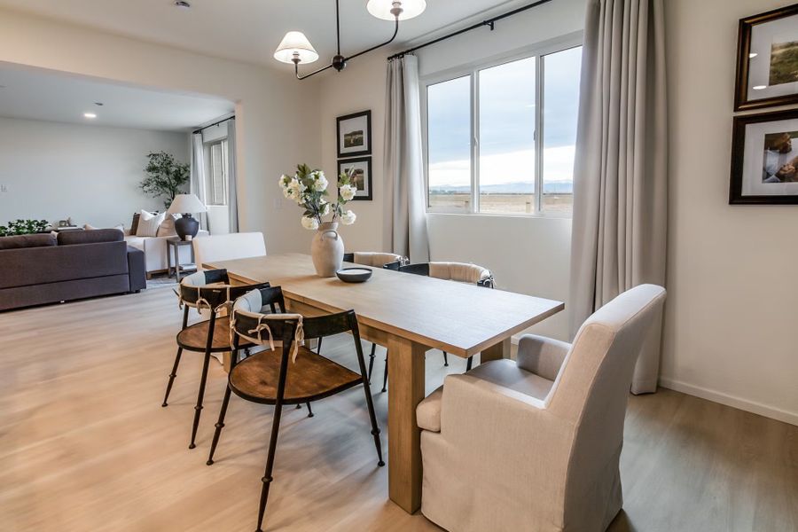 Representative furnished interior of a home built from the Oakley by Hartford Homes in Trailside Story Collection - Single Family Homes, Timnath (Image 13).