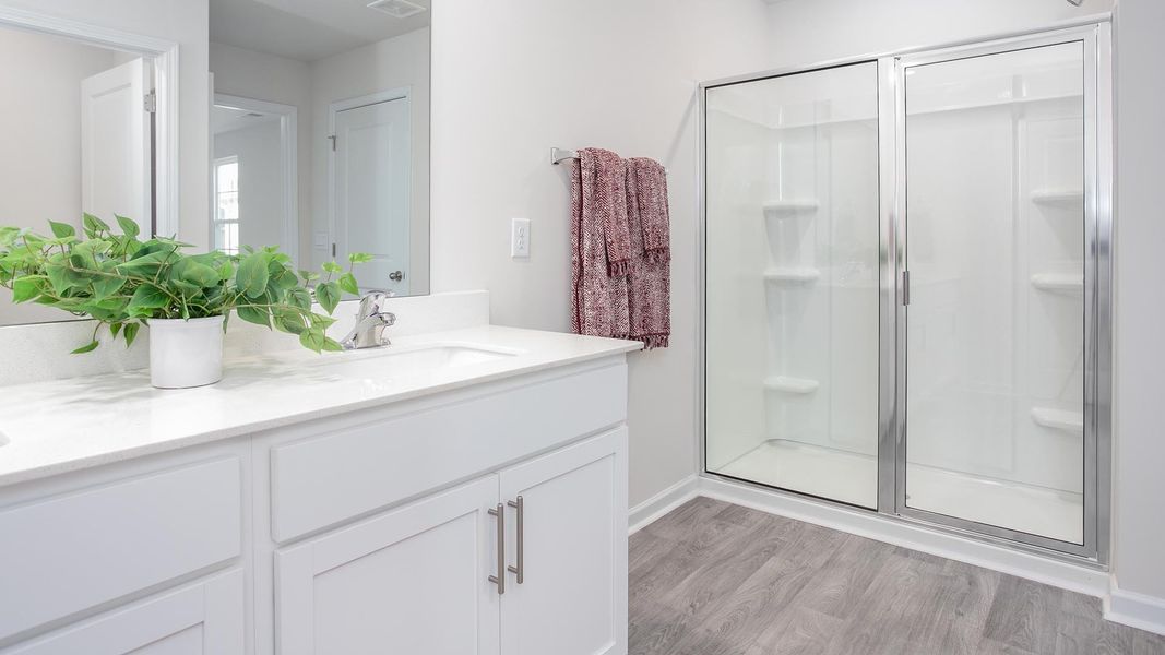 Representative furnished interior of a home built from the Elston by D.R. Horton in Chandler Pointe, Rural Hall (Image 16).