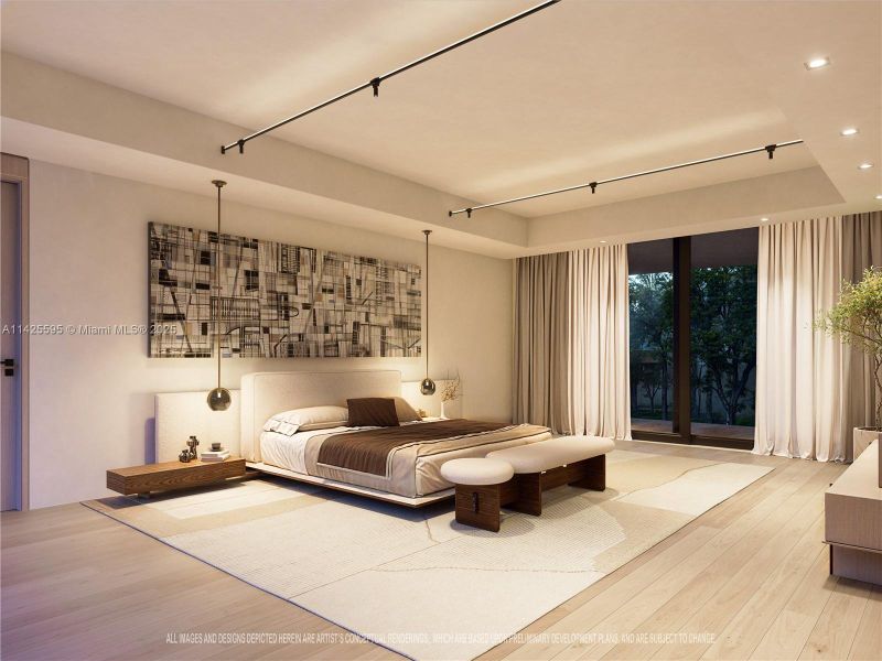 Furnished interior view inside a new home in , Miami (Image 3).