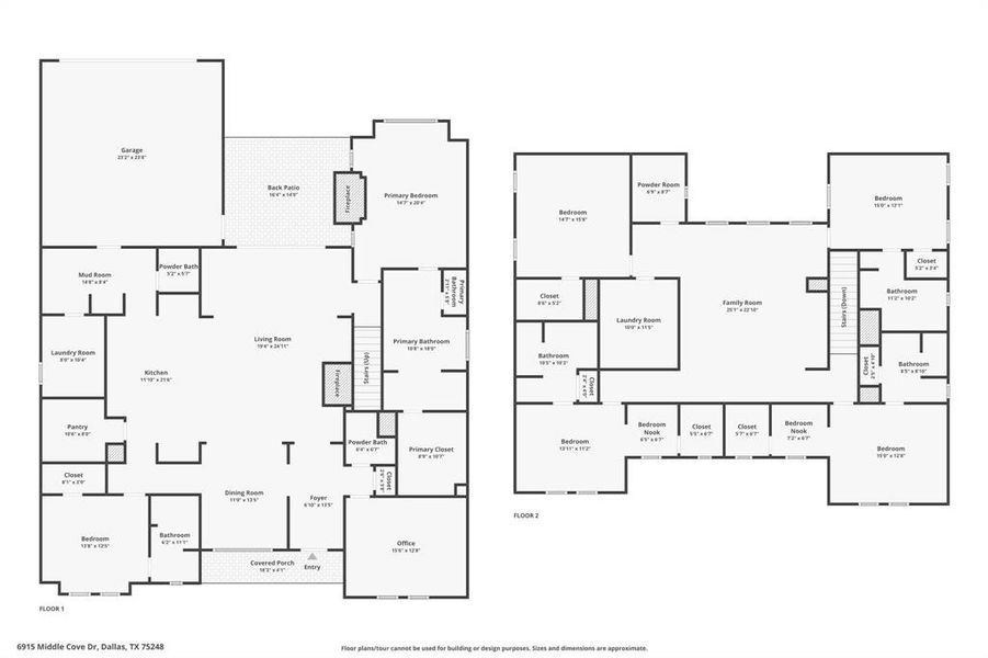 2D floor plan layout of this home in , Dallas, TX (Image 5).