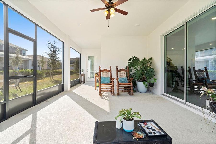 Exterior details and patio area of a home in Rhett's Ridge: Legacy Collection, Apopka (Image 29).