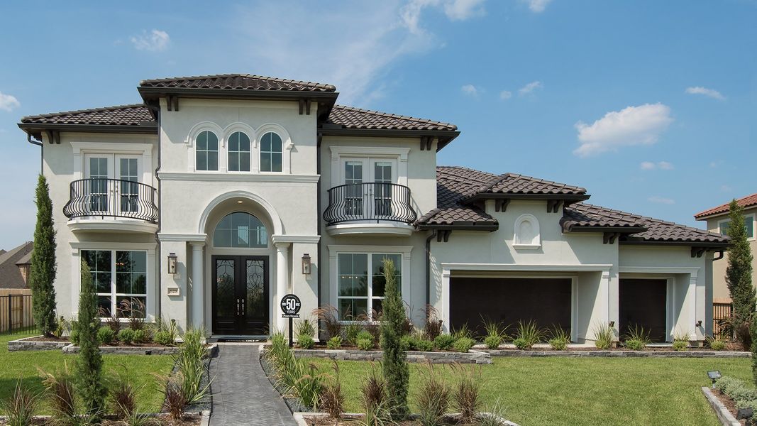 Representative exterior photo of a completed home built from the 4931S by Perry Homes in Santa Rita Ranch Tierra Rosa, Liberty Hill, TX (Image 23).