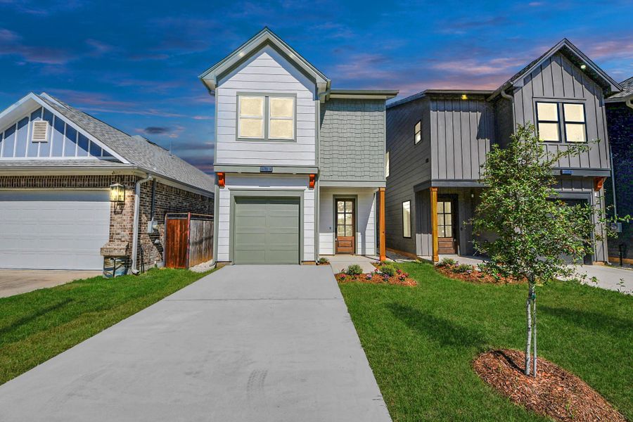 Front exterior of a new home in , Houston, TX, highlighting curb appeal (Image 2). Front exterior of a new home in , Houston, TX, highlighting curb appeal (Image 2).