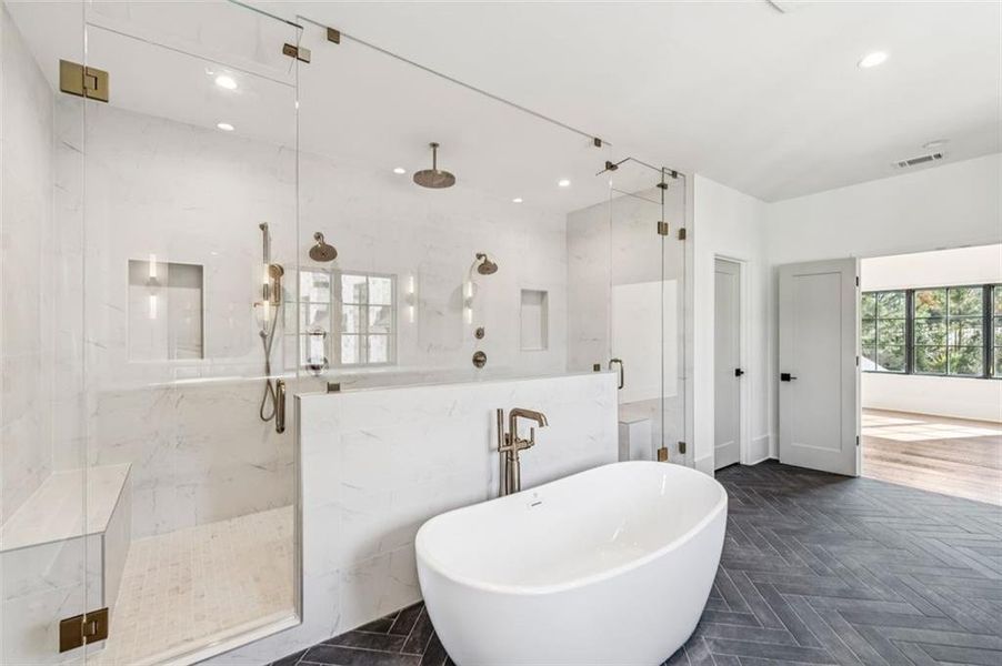 Furnished interior view inside a new home in , Atlanta (Image 10).