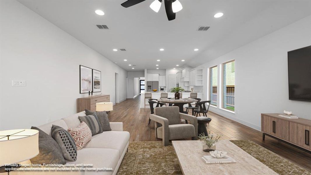 Furnished interior view inside a new home in Trinity Falls 45', McKinney (Image 11).