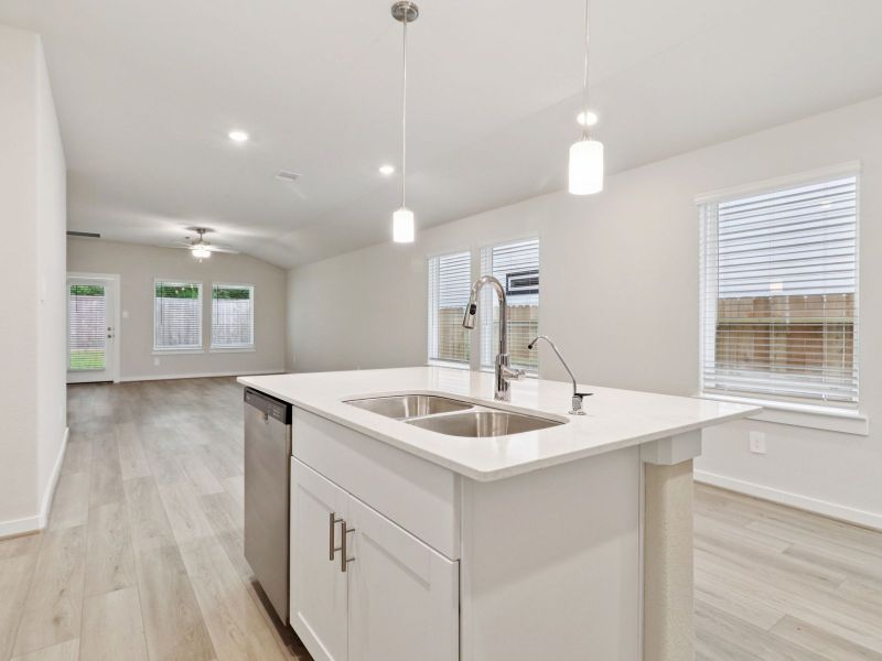 Furnished interior view inside a new home in Landing Meadows - Traditional Series, New Caney (Image 6).