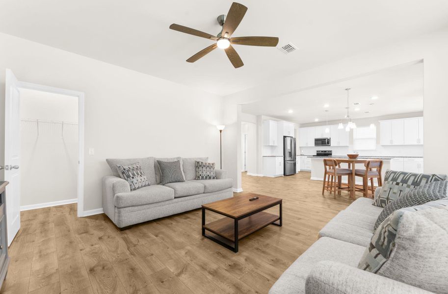 Furnished interior view inside a new home in The Groves of Berkeley, Moncks Corner (Image 33).