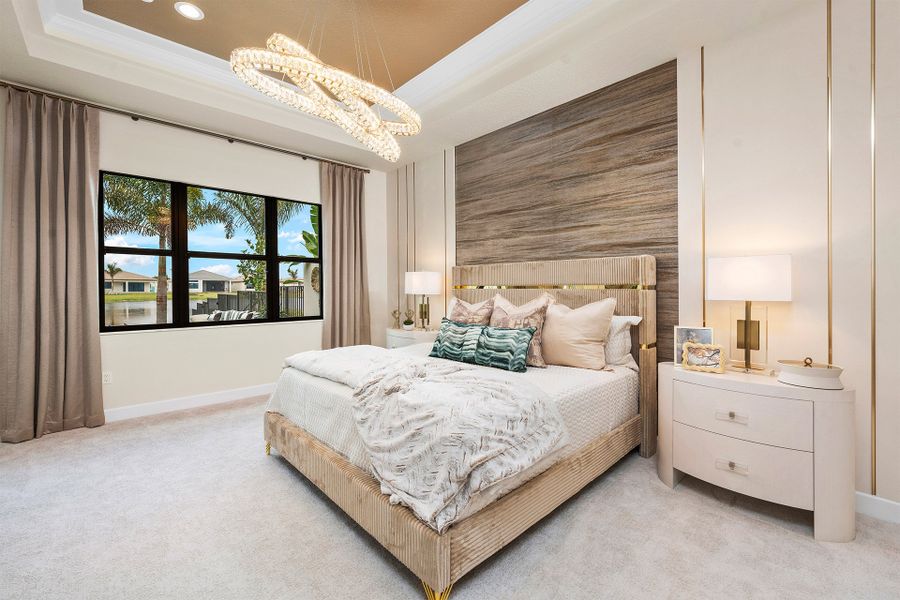 Representative furnished interior of a home built from the Bimini Grande by GL Homes in Valencia Del Mar (55+), Boynton Beach (Image 11).