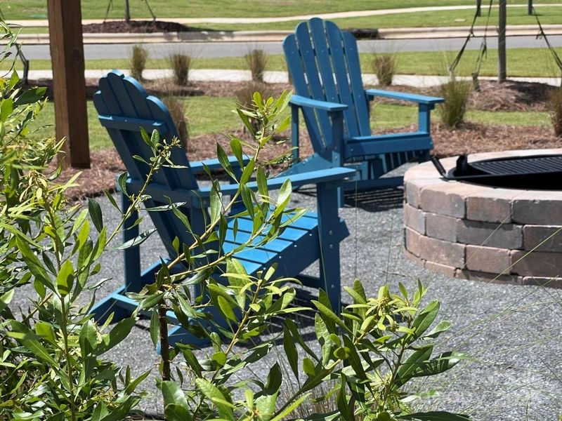 Community firepit for cozy nights in the neighborhood.