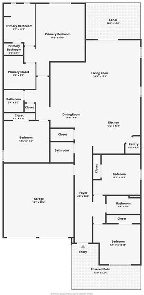 2D floor plan layout of this home in , Apopka, FL (Image 5).