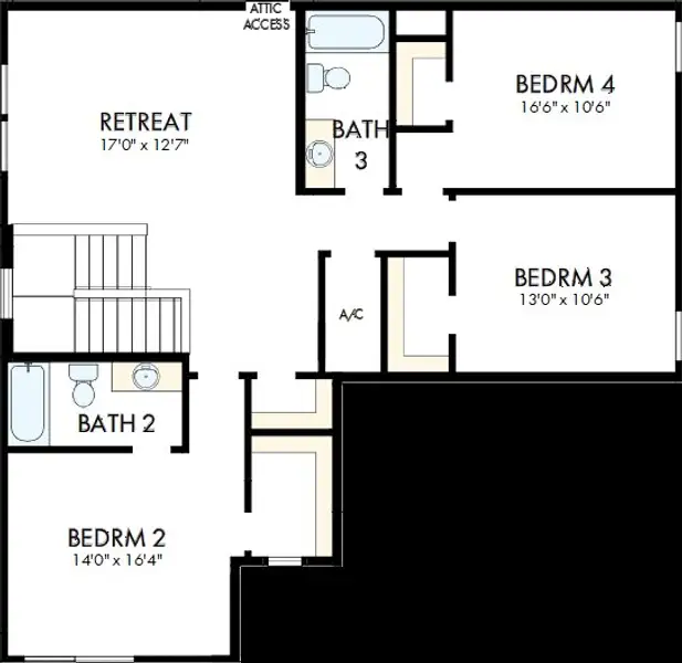2D floor plan layout of this home in Waterset Classic Series, Apollo Beach, FL (Image 3). 2D floor plan layout of this home in Waterset Classic Series, Apollo Beach, FL (Image 3).