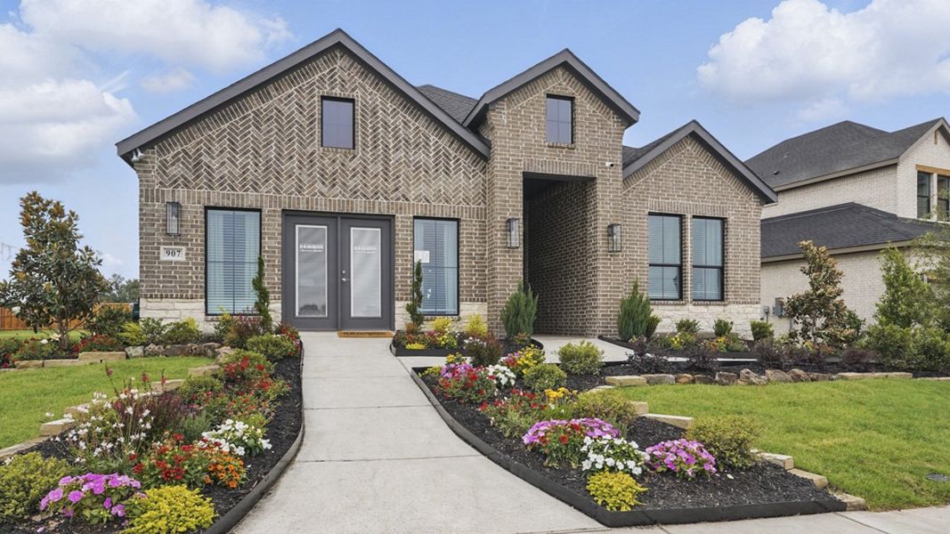 Representative exterior photo of a completed home built from the LARIAT by D.R. Horton in Clearview Ranch, Royse City, TX (Image 2). Representative exterior photo of a completed home built from the LARIAT by D.R. Horton in Clearview Ranch, Royse City, TX (Image 2).