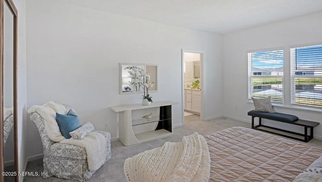 Furnished interior view inside a new home in Seaton Creek: Seaton Creek 50s, Jacksonville (Image 29).