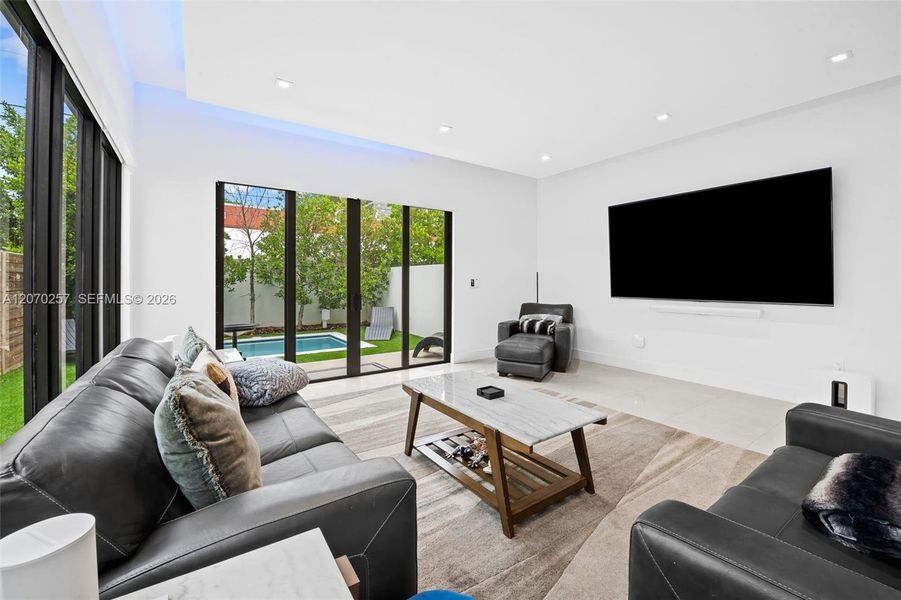 Furnished interior view inside a new home in , Miami (Image 14).