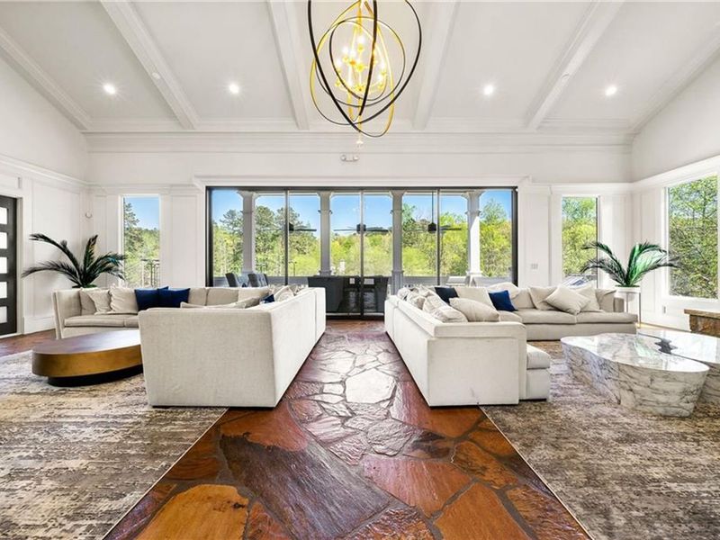 Furnished interior view inside a new home in Riverwood, Dallas (Image 16).