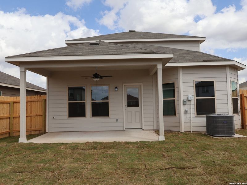 Exterior details and patio area of a home in Park Place, New Braunfels (Image 4). Exterior details and patio area of a home in Park Place, New Braunfels (Image 4).