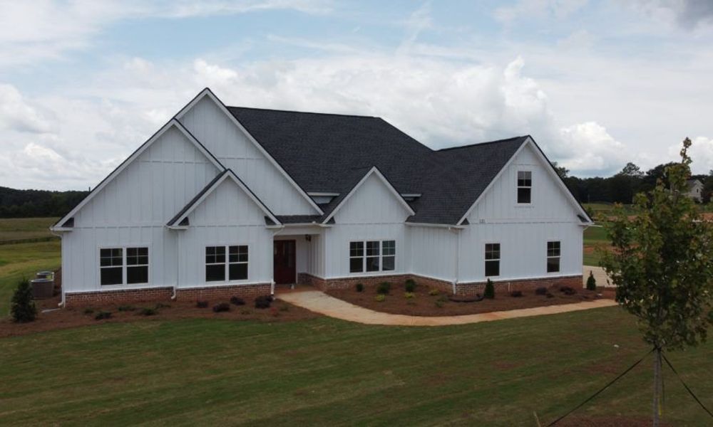 Representative exterior photo of a completed home built from the Glenwood Linton Estates by JR Homes in Linton Estates, Newnan, GA (Image 1). Representative exterior photo of a completed home built from the Glenwood Linton Estates by JR Homes in Linton Estates, Newnan, GA (Image 1).