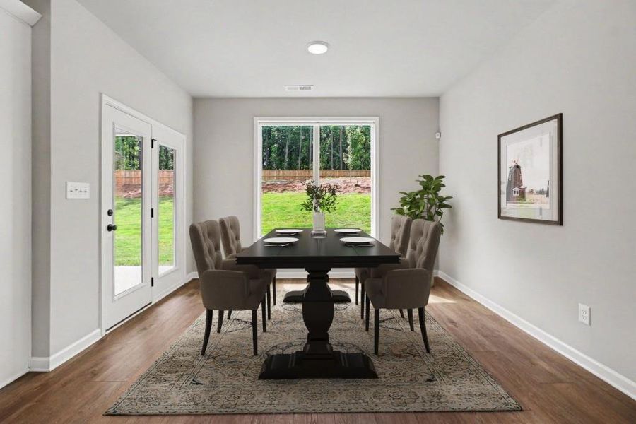 Furnished interior view inside a new home in Belle Hall, Newnan (Image 20).