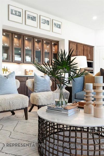 Furnished interior view inside a new home in Sandbrock Ranch, Aubrey (Image 11).