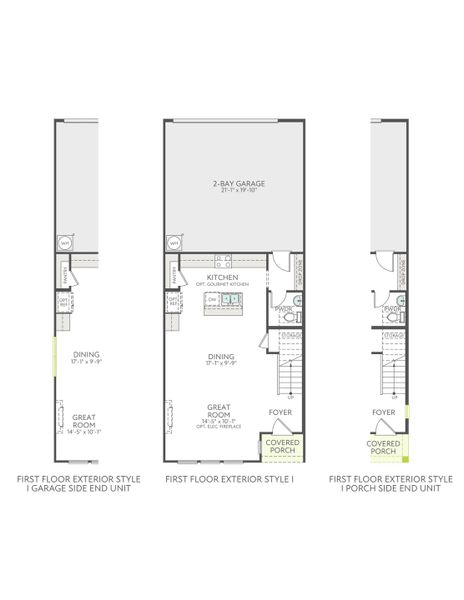 2D floor plan layout for the Boone by Tri Pointe Homes in Amplitude, Charlotte, NC (Image 3).
