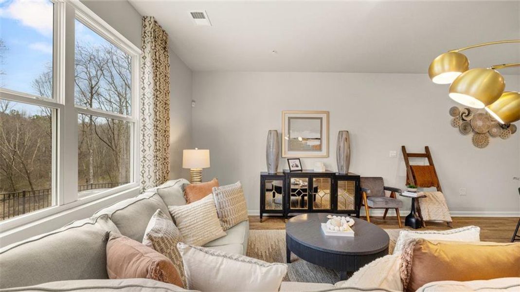 Furnished interior view inside a new home in Echo Glen, Stockbridge (Image 26). Furnished interior view inside a new home in Echo Glen, Stockbridge (Image 26).