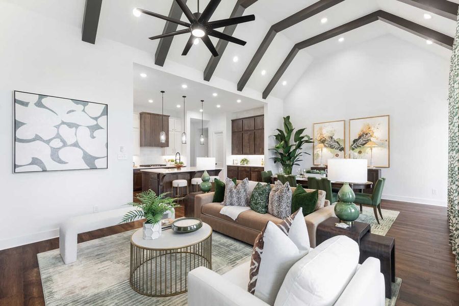 Representative Family Room - some options shown