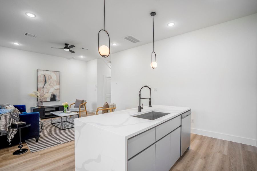 Furnished interior view inside a new home in , Houston (Image 29).
