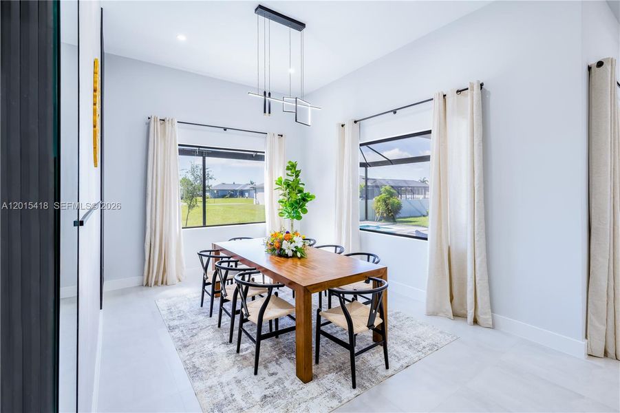 Furnished interior view inside a new home in , Cape Coral (Image 33).