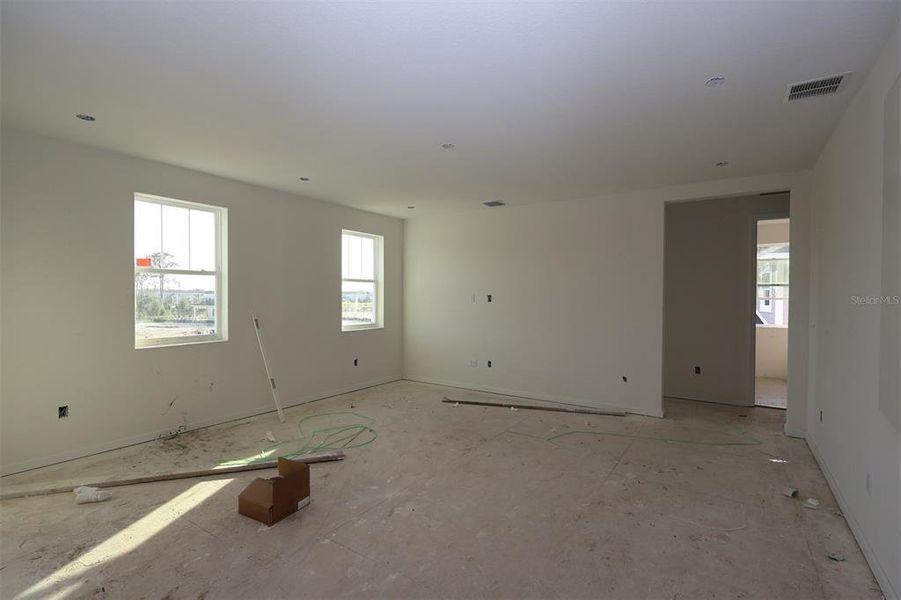 In-progress construction of a new home in Center Lake on the Park, St. Cloud, FL (Image 44).