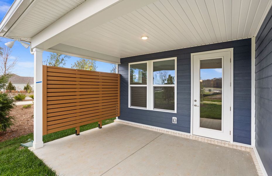 Exterior details and patio area of a home in Del Webb Barton Village, Lebanon (Image 3). Exterior details and patio area of a home in Del Webb Barton Village, Lebanon (Image 3).