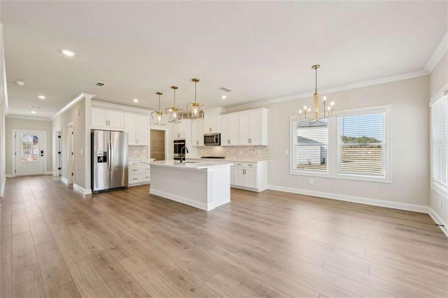 Furnished interior view inside a new home in River Pointe, Monroe (Image 18).