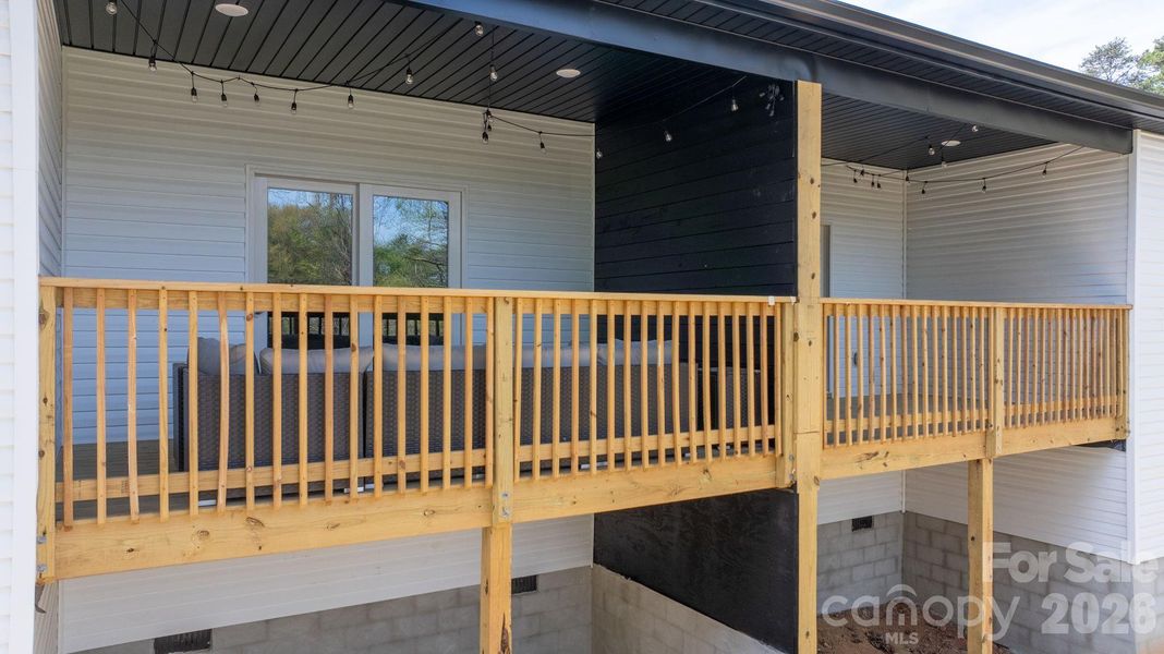 Exterior details and patio area of a home in , Hickory (Image 4).