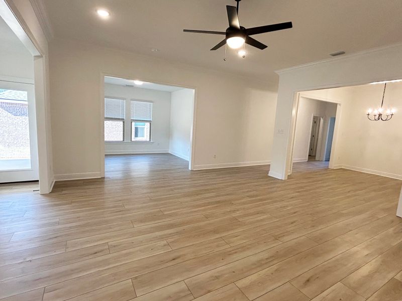 Spacious, unfurnished interior of a new home in Young Oaks, Crestview (Image 12). Spacious, unfurnished interior of a new home in Young Oaks, Crestview (Image 12).