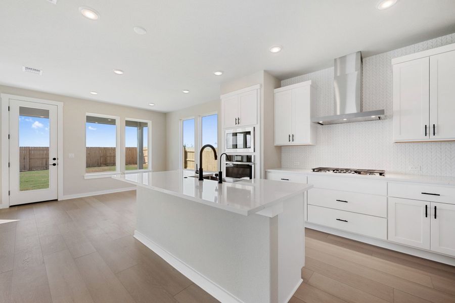 Furnished interior view inside a new home in Terrace Collection At Turner's Crossing, Buda (Image 12).